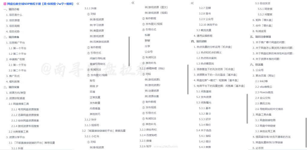 图片[3]-网盘拉新项目SOP手册_小白从入门到进阶_无收益上限【全域·全网TOP级教程】-创客站